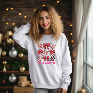 Elegant Hund Valentine Coquette Bow anpassad T Shirt