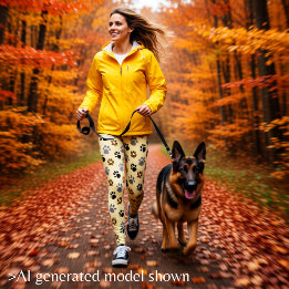 Elegant hundklösa cream för hundar leggings