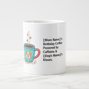 Elegant hundmamma kaffemugg födelsedag minimalist  jumbo mugg