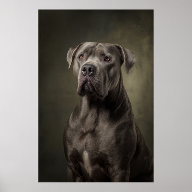 Elegant hundsilhuett poster (Framsidan)