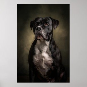 Elegant hundsilhuett poster