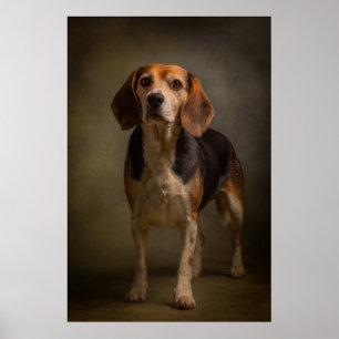 Elegant hundsilhuett poster