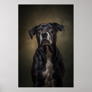 Elegant hundsilhuett poster