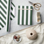 Elegant Hunter Grönt och Mönster med vit rand Presentpapper<br><div class="desc">Enkel grönt rand som omsluter pappert - perfekt för bröllop,  möhippor,  manar födelsedagar och jul.</div>