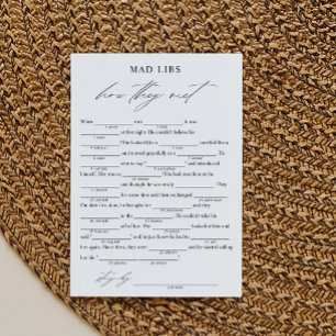 Elegant hur de möter Möhippa Libs spel Inbjudningar