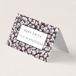 Elegant Hybrid Blommigt-Animal Visitkort