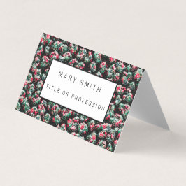 Elegant Hybrid Blommigt-Animal Visitkort