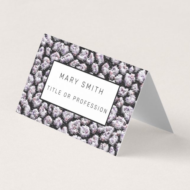 Elegant Hybrid Blommigt-Animal Visitkort (Framsida)