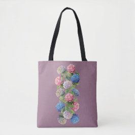 Elegant Hydrangea Blommigt Tote Bag Tygkasse