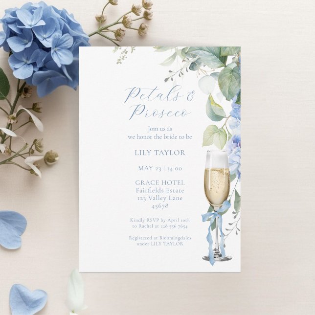 Elegant Hydrangea Bridal Shower Invitation (Skapare uppladdad)