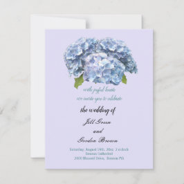 Elegant Hydrangea Bröllopsinbjudan Inbjudningar