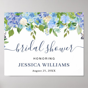 Elegant Hydrangea MÖHIPPA Välkomsttecken Poster
