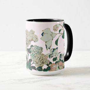Elegant Hydrangea och botaniskt Bloom Mugg