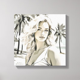 Elegant i Black and White Canvastryck