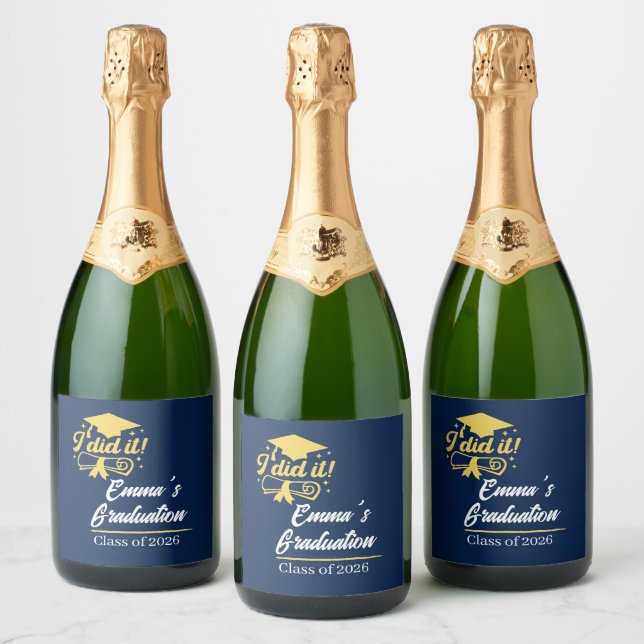 ELegant I did it Success Graduation Party  (Flaskor)