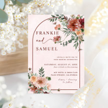 Elegant i Hösten Rosa Tones Bröllop
