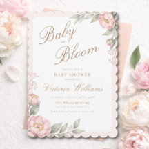 Elegant I Knoppfylld Flickas Babyshower