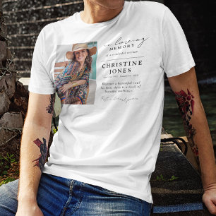 Elegant i minnesminnesminnesminnesutskrift t shirt