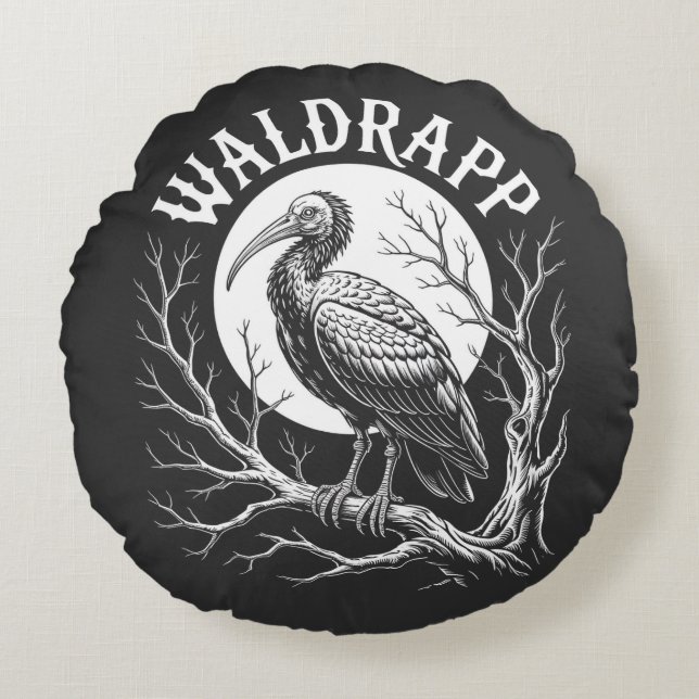 Elegant Ibis – Monochrome Wildlife - endangered  Rund Kudde (Framsidan)