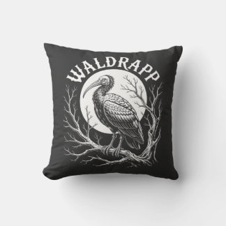 Elegant Ibis – Monokrom Vilda Djur - utrotningshot Kudde