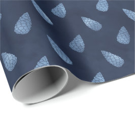Elegant Ice Blue jul Gräs Cones Gift Presentpapper