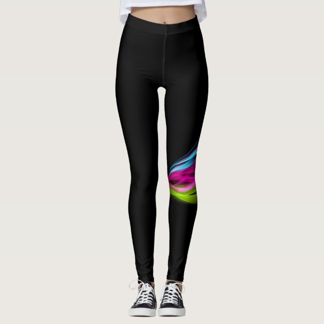 elegant idrottsflickor LEGGINGS (Framsida)