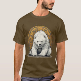 Elegant illustration av isbjörn t shirt