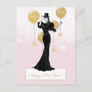 Elegant - illustration av nyår Mode Vykort