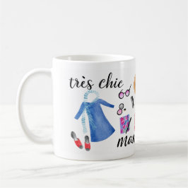 Elegant illustration för Mors dag Kaffemugg