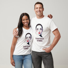 Elegant Illustration från Woman Porträtt T Shirt