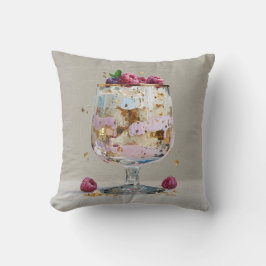 Elegant Impasto Hallondessert Kudde