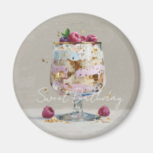 Elegant Impasto Hallondessert   Magnet