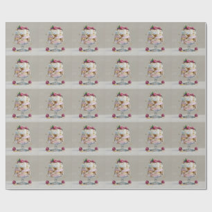 Elegant Impasto Hallondessert Presentpapper