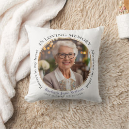 Elegant In Loving Memory Memorial Funeral Keepsake Kudde