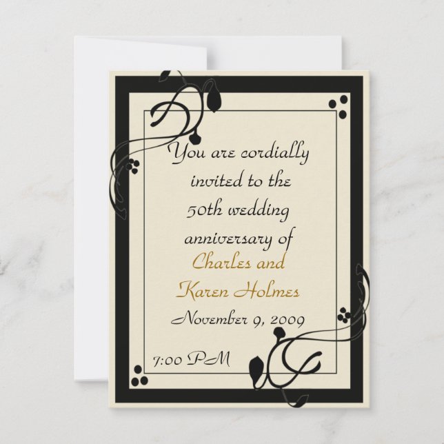 Elegant inbjudan (Framsida)