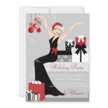 Elegant inbjudan för gåvor för julinbjudanparty