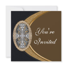 Elegant inbjudan för kristenkorparty