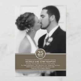 Elegant inbjudan till årsdagsfest med band