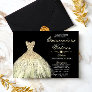Elegant Inbjudan till Quinceañera Mis Quince på sp