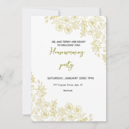 Elegant Inbjudan till uppvärmningspartiet