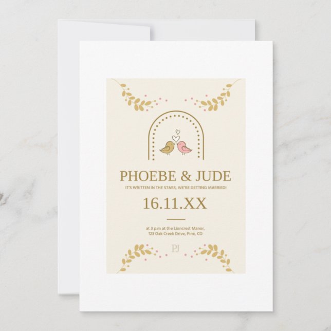 Elegant Inbjudningar (Framsida)