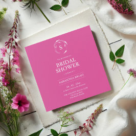 ELEGANT INBJUDNINGSKORT FÖR MÖHIPPA i ROSA