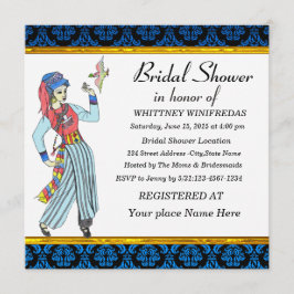 Elegant inbjudningskort för möhippan