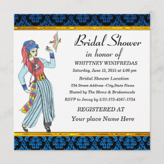 Elegant inbjudningskort för möhippan