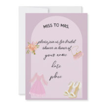 Elegant Inbjudningskort för möhippan