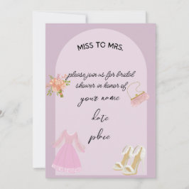 Elegant Inbjudningskort för möhippan