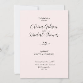 Elegant Inbjudningskort för möhippan-kort