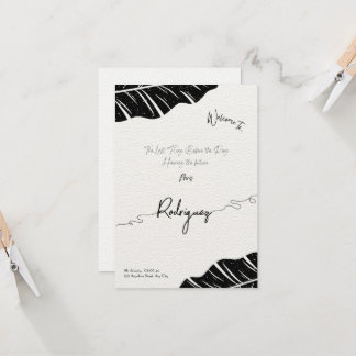 Elegant Inbjudningskort för möhippan-platta kort