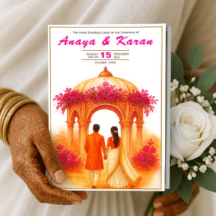 Elegant Indian Bröllopsprogram Hindu Ceremony Guid
