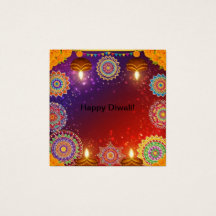 Elegant Indiskt Diwali-profilkort